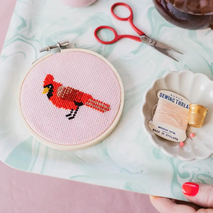 Cardinal Cross Stitch Kit For Beginners