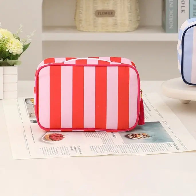 Striped Pouch | Red