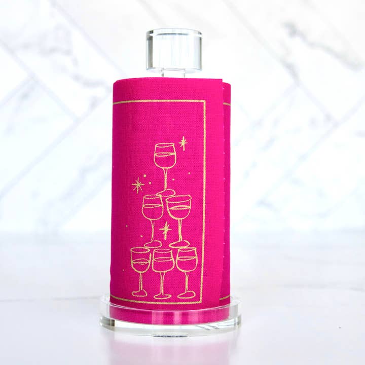 Cocktail Napkin Roll | Blush Bubbles