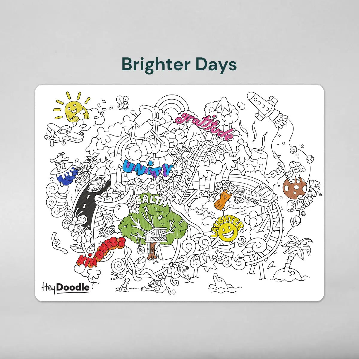Classic Coloring & Doodle Mat | Brighter Days