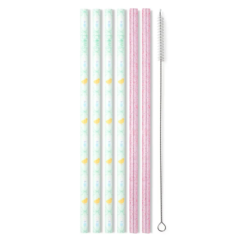 Reusable Straw Set | Hoppy Easter