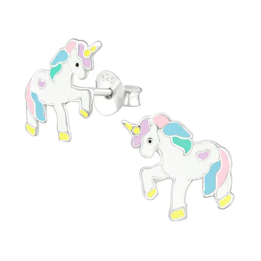 Stud Earrings | Sterling Silver | Unicorn