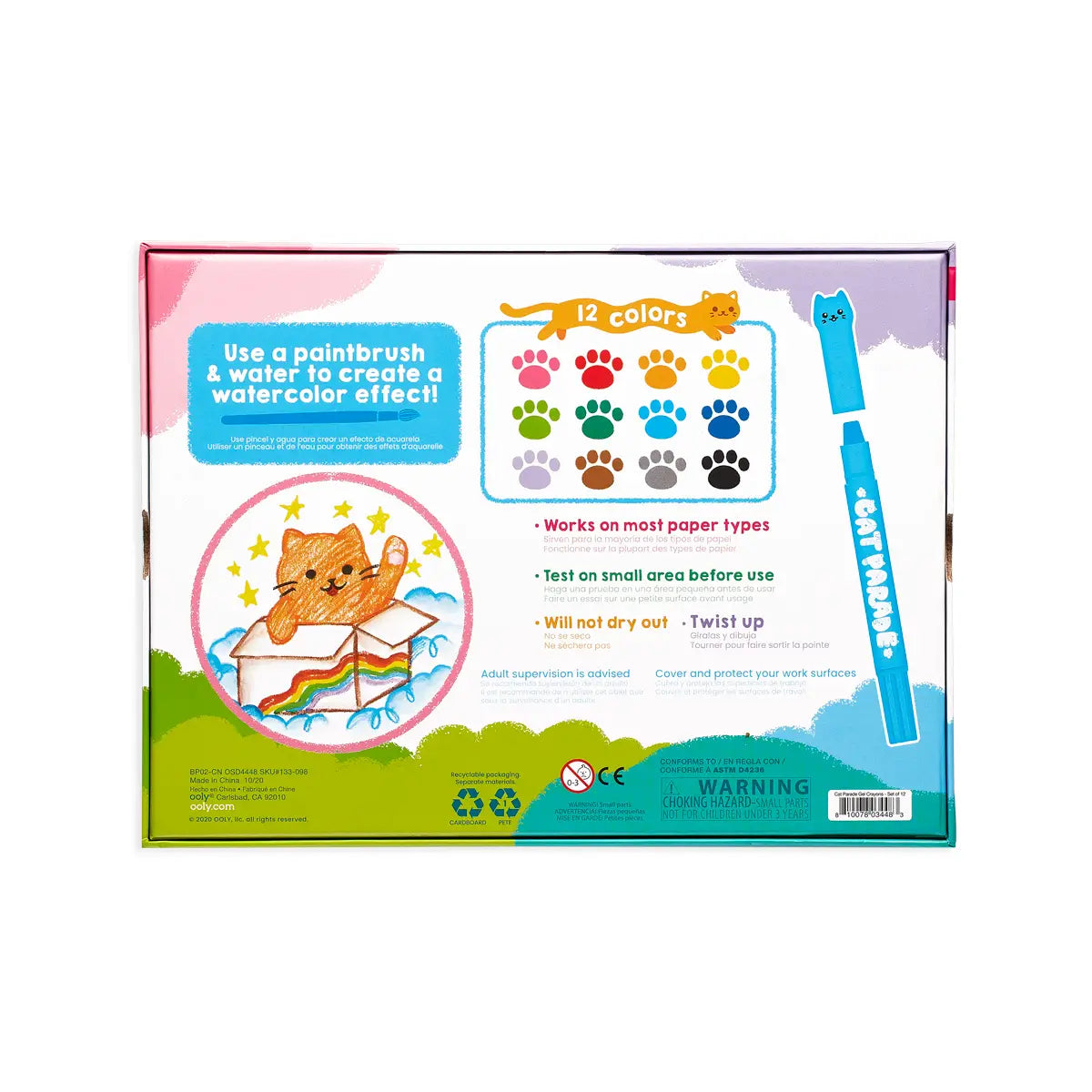 Cat Parade: Twist-Up Watercolor Gel Crayons