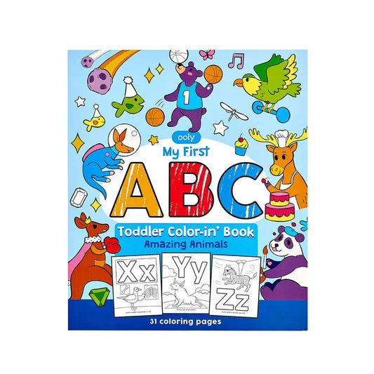 Coloring Book | Toddler | Abc: Amazing Animals