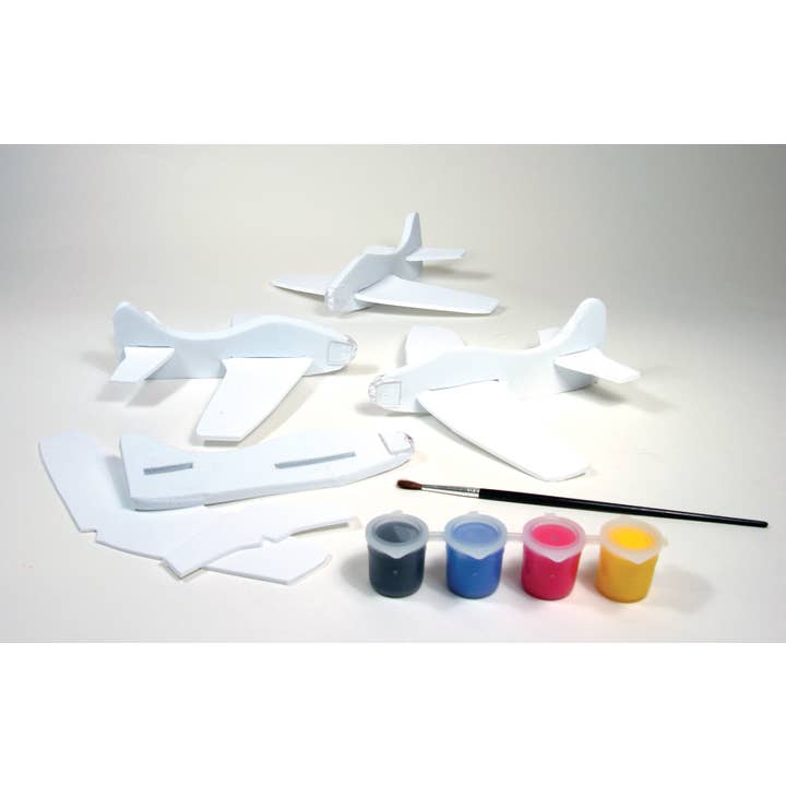 DIY Mini Craft Kit | 4 Foam Fliers Stunt Squadron