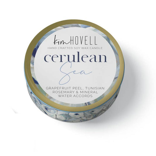 Cerulean Sea Candle 6 oz Travel Tin | Kim Hovell Collection