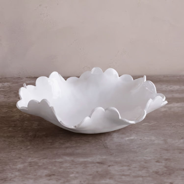 VIDA Colette Medium Bowl | White