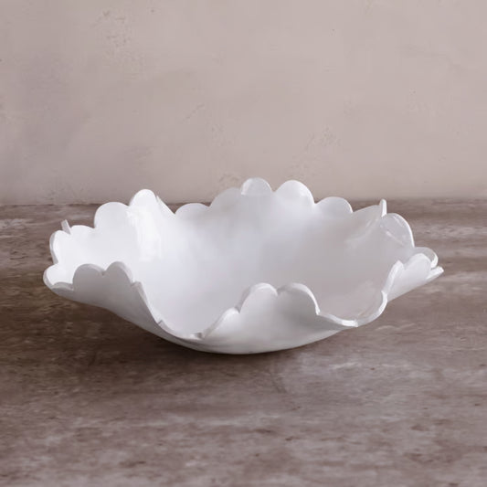 VIDA Colette Medium Bowl | White