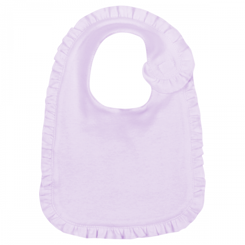 Lavender Ruffle Infant Baby Bib