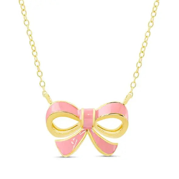 Necklace | Gold | Bow