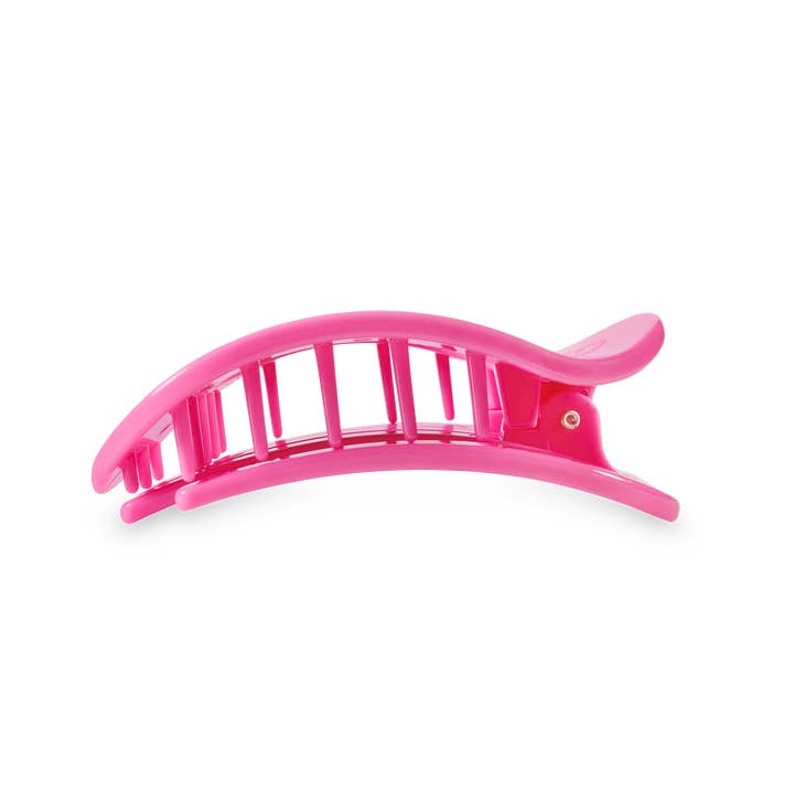 Teleties Flat Round Clip | Paradise Pink | Assorted Sizes