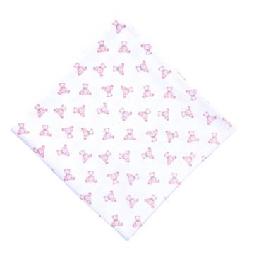 Baby's Teddy Essentials Swaddle Blanket | Pink