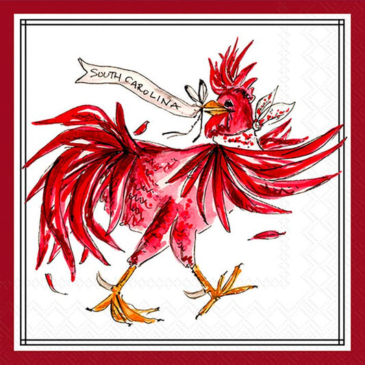 Cocktail Napkins | South Carolina Rooster