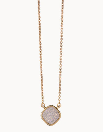 SLV Druzy Necklace 18" Breathe/Cream Druzy