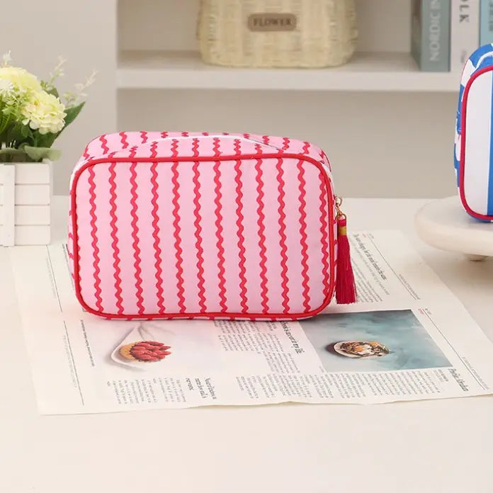 Striped Pouch | Wave Red