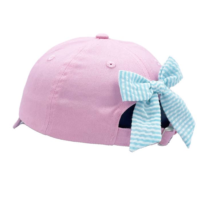 Baseball Hat | Pink Mermaid Bow | Youth