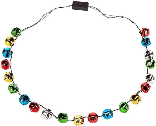 Christmas Light Up Jingle Bell Necklace