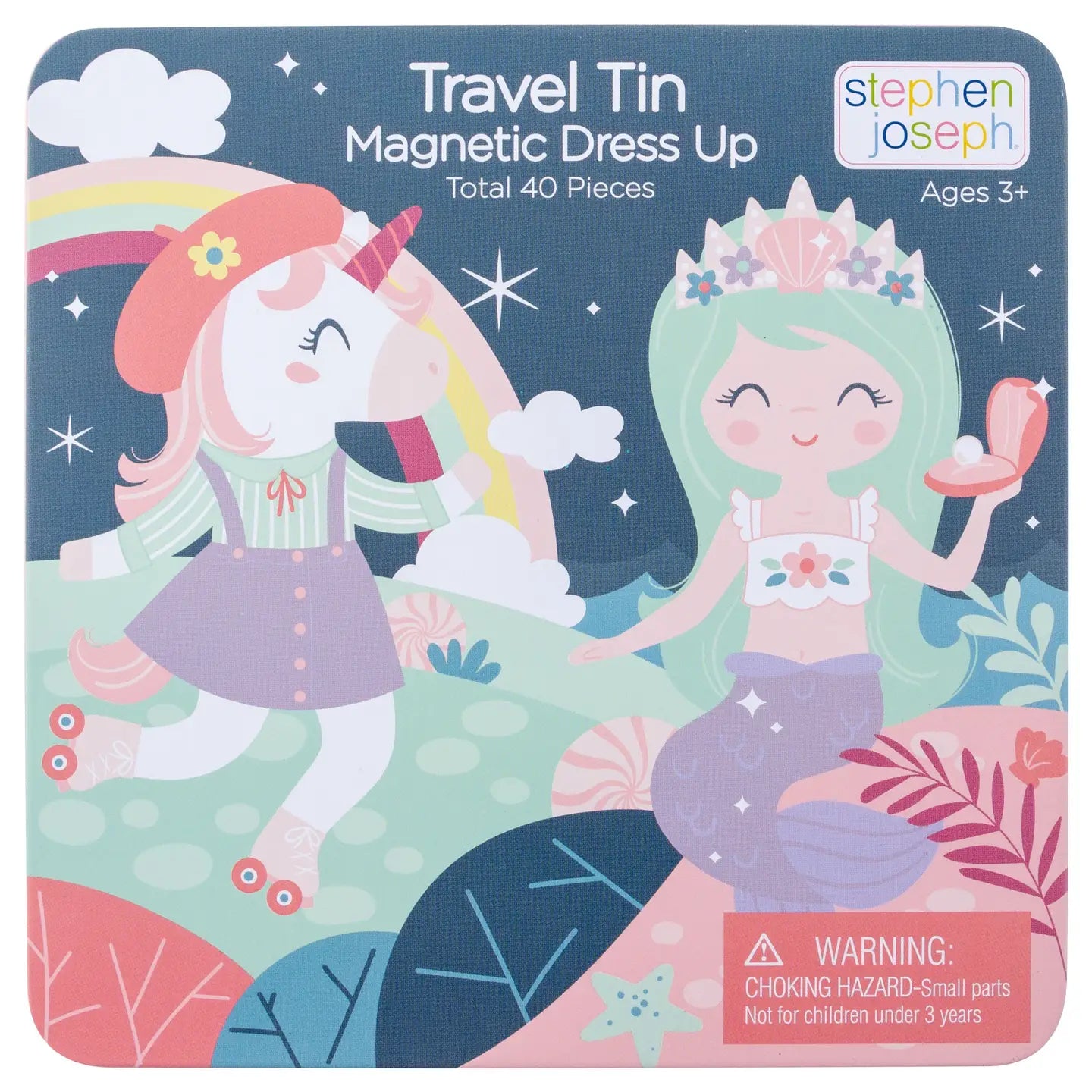 Travel Tin Magnetic Dress Up | Unicorn & Mermaid
