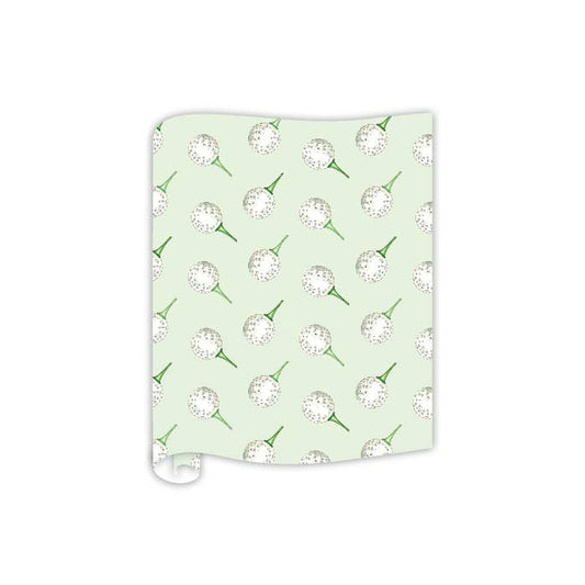 Handpainted Table Runner | Golf Ball Pattern