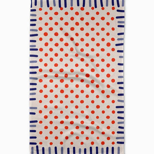 Tea Towel | Navy Fringe
