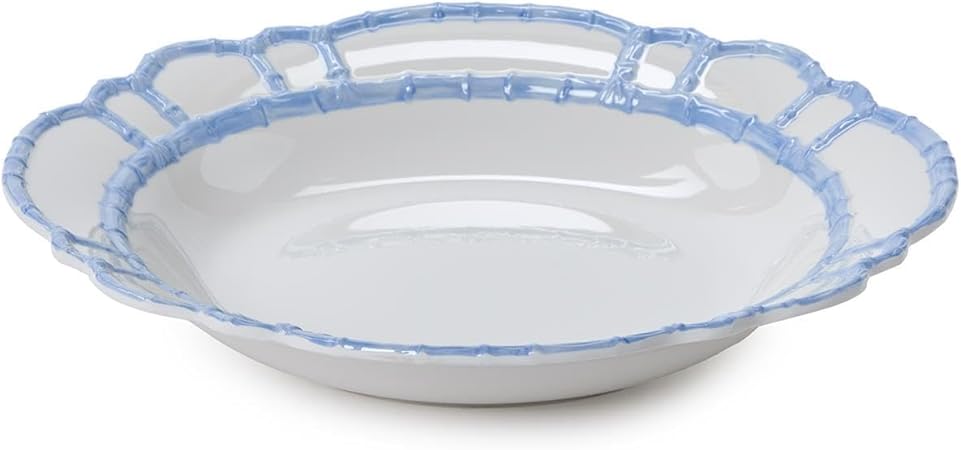 French Blue Bamboo Touch Bowl | Melamine