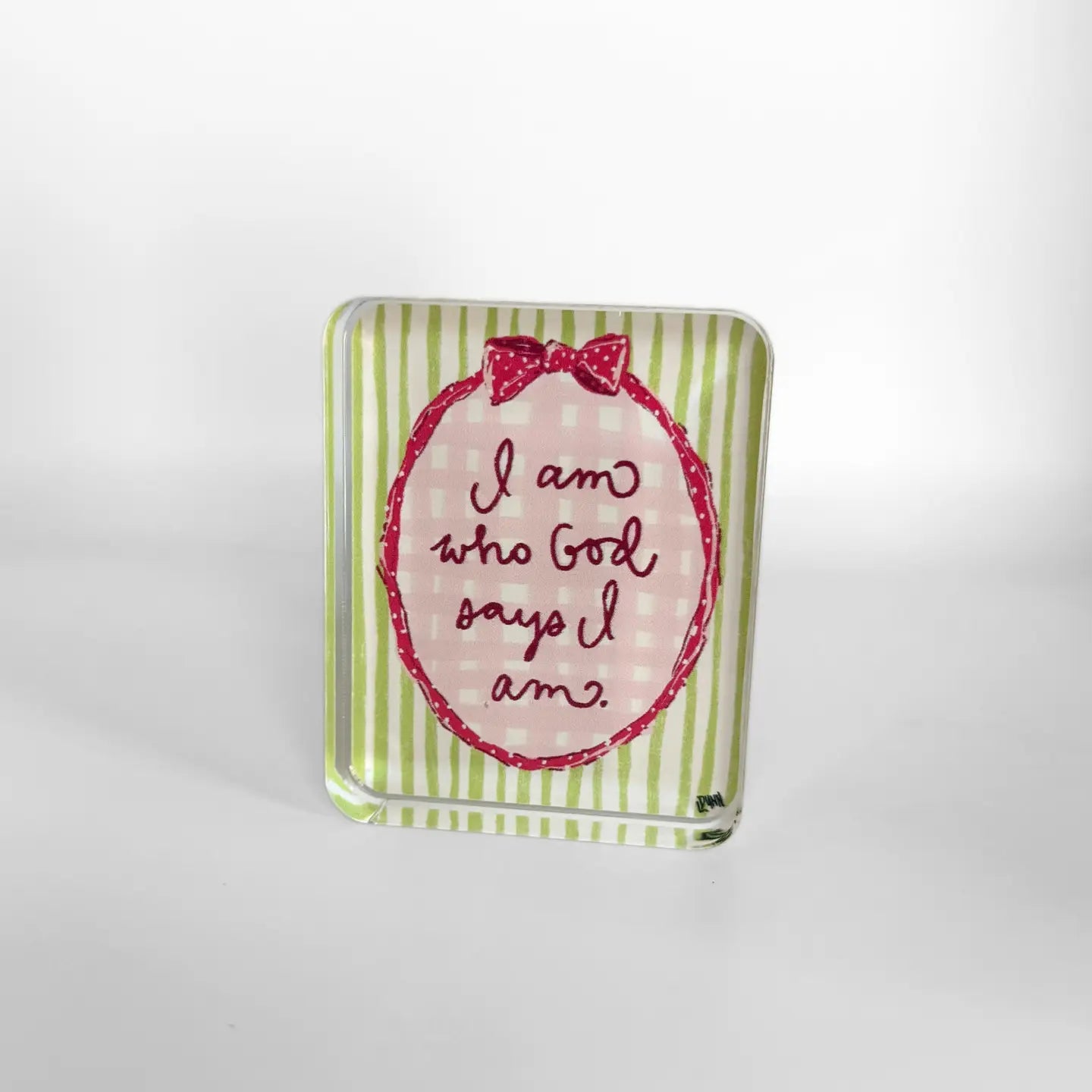 Acrylic Block | I Am Who God Says I Am