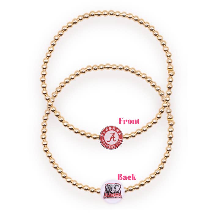 Alabama Logo Bracelet | Gold