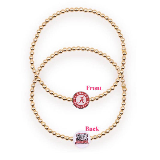 Alabama Logo Bracelet | Gold