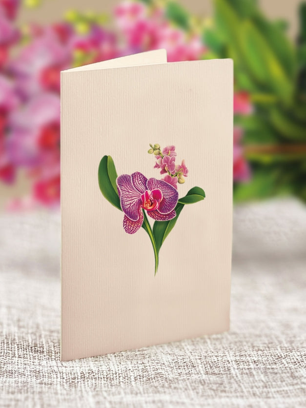 Mini Pop-Up Greeting Cards | Orchid Oasis