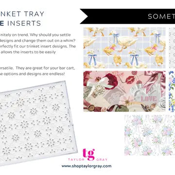 Acrylic Trinket Tray Inserts | Something Fancy