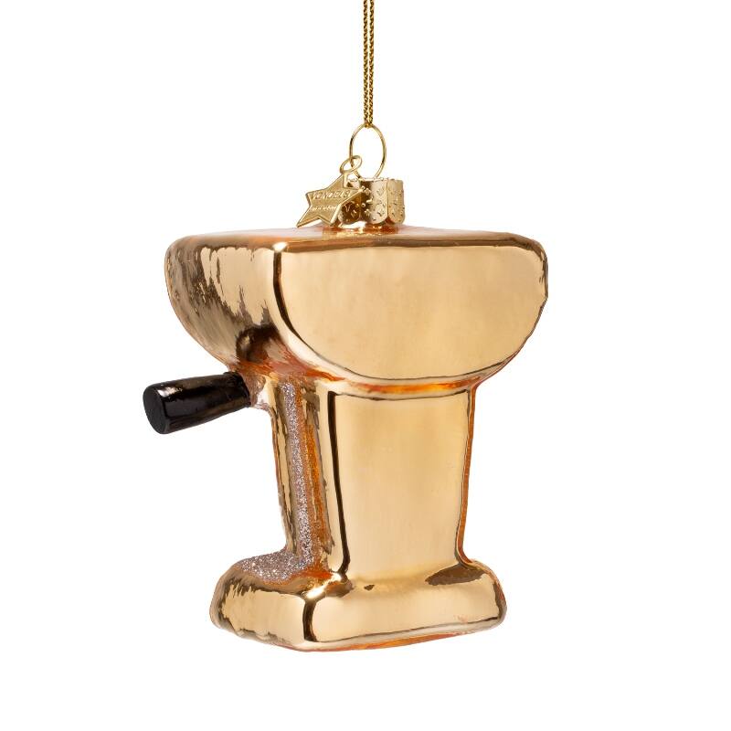 Ornament | Gold Coffee Machine