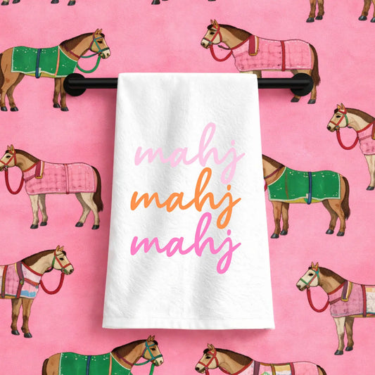 Mahjong Ombre Tea Towel
