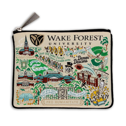 Wake Forest University Collegiate Zip Pouch