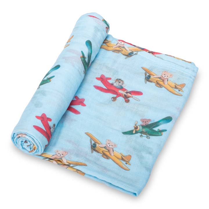 Muslin Swaddle Blanket | Pilot Paws