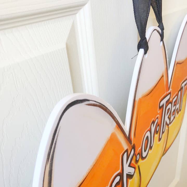 Door Hanger | Candy Corn/Trick or Treat