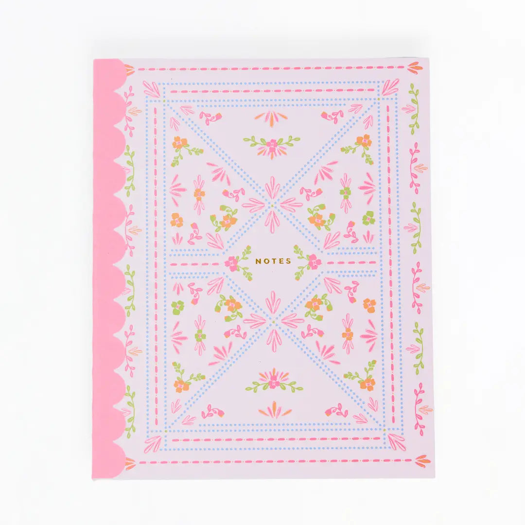 Scallop Notebook | Floral Stitch