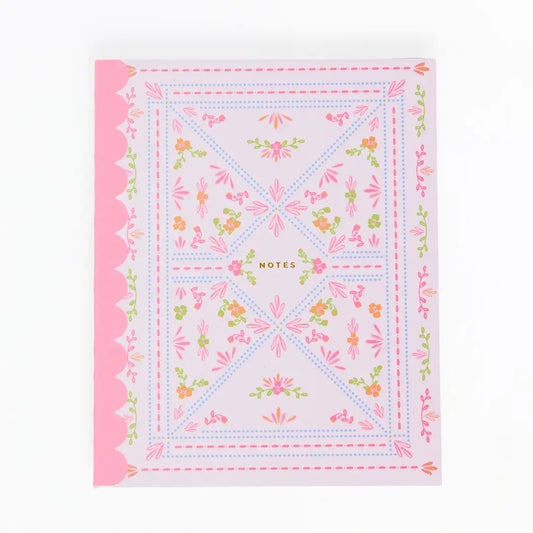 Scallop Notebook | Floral Stitch