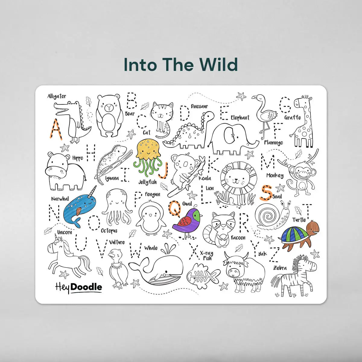 Classic Coloring & Doodle Mat | Into the Wild