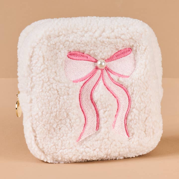 Square Teddy Pouch | Lovely Bow