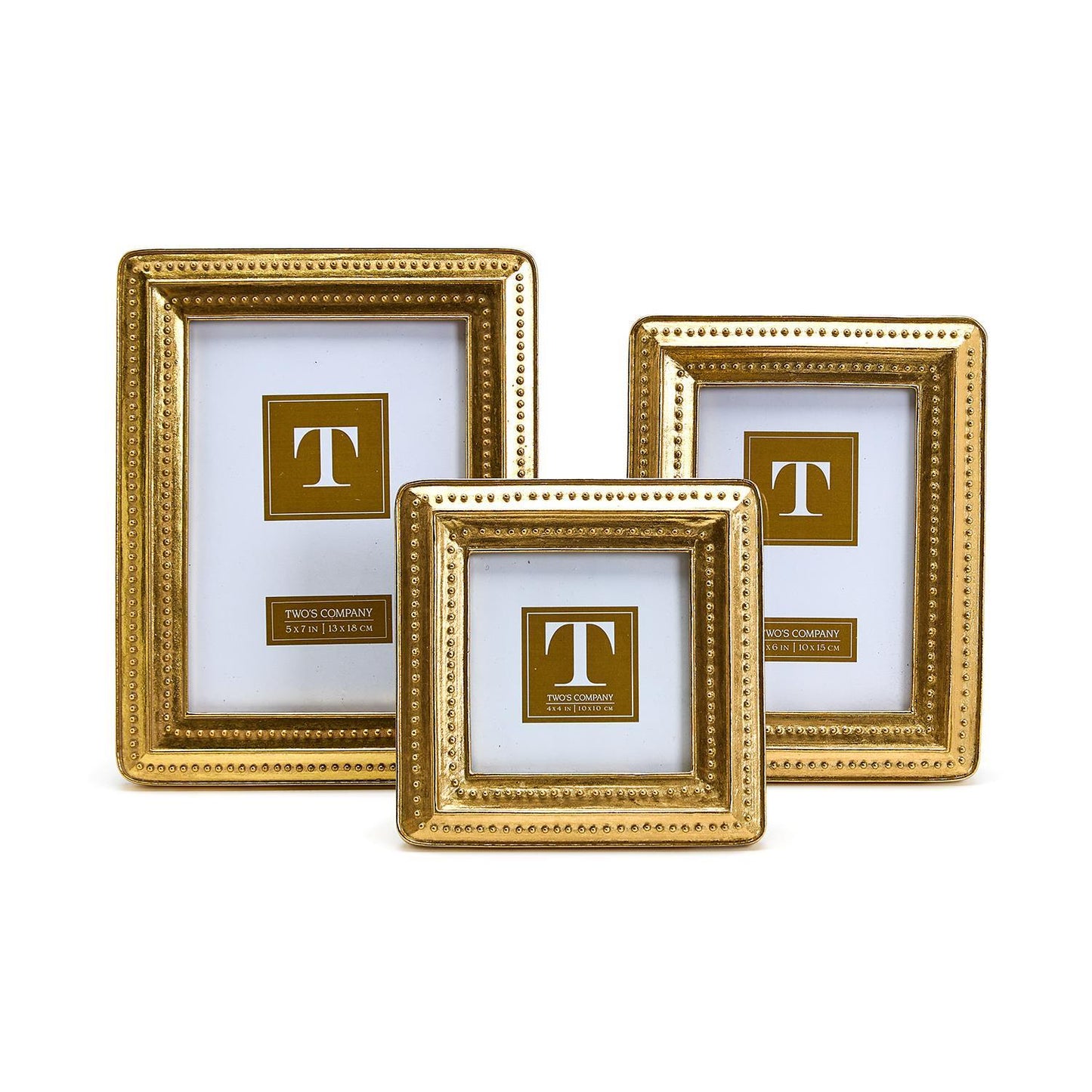 Gold Beaded Edge Photo Frame | Assorted Sizes