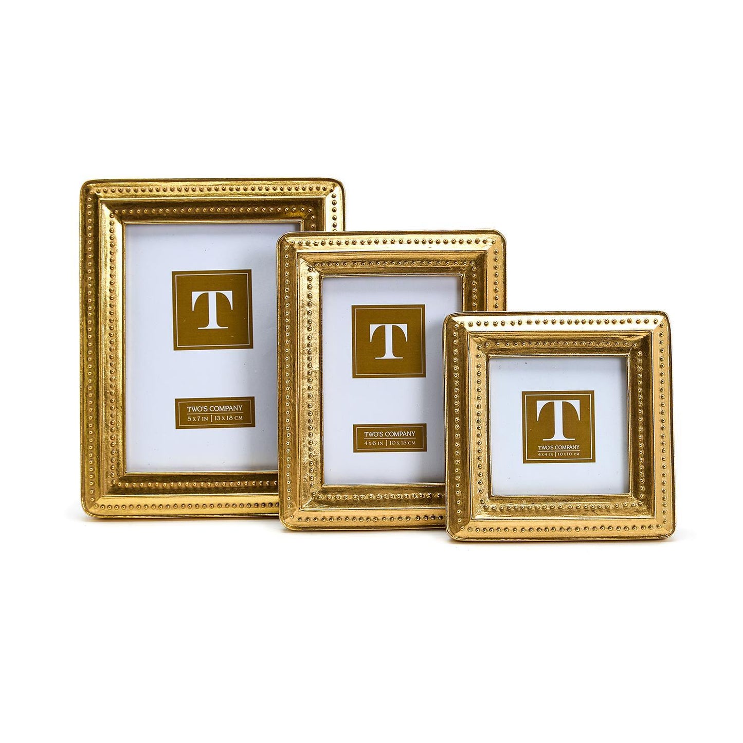 Gold Beaded Edge Photo Frame | Assorted Sizes