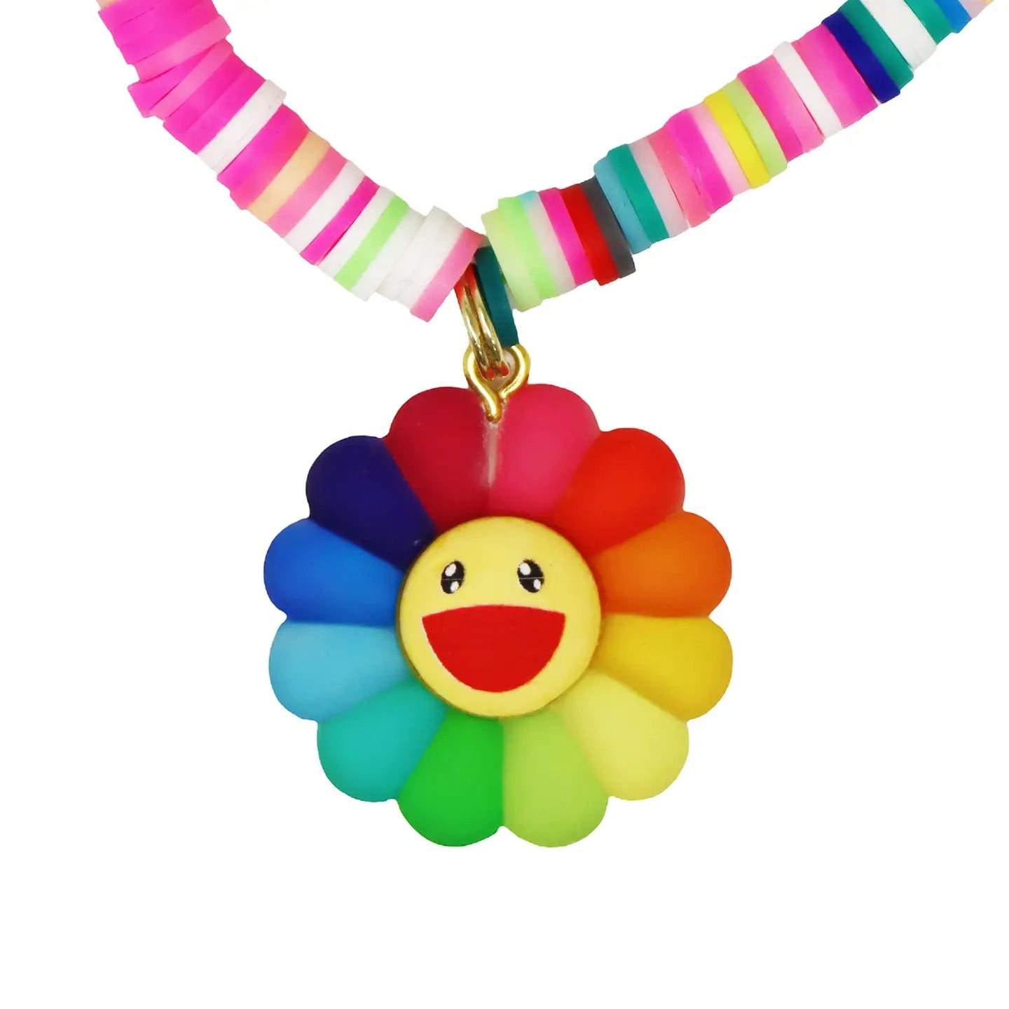 Rainbow Flower Necklace