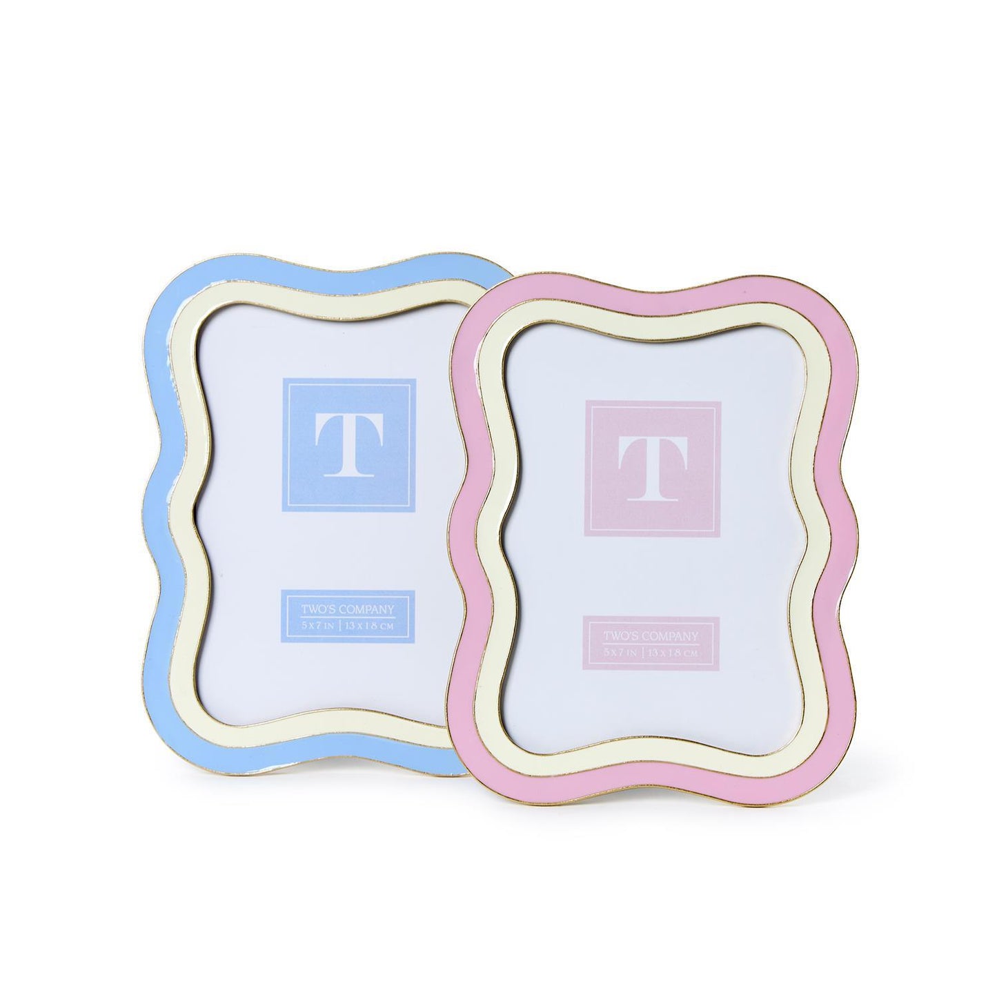 Two-Tone Waves Photo Frame | Assorted Colors