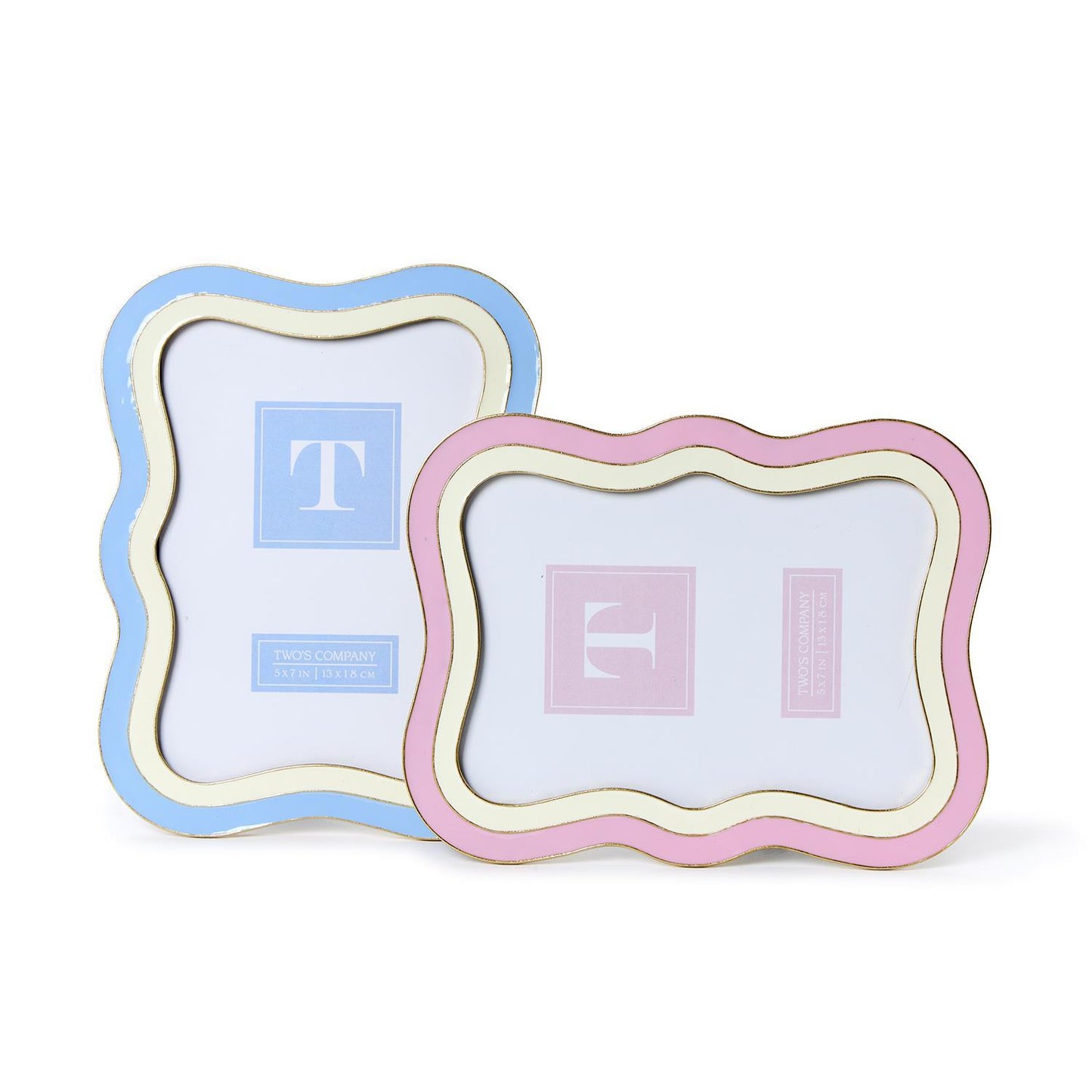 Two-Tone Waves Photo Frame | Assorted Colors