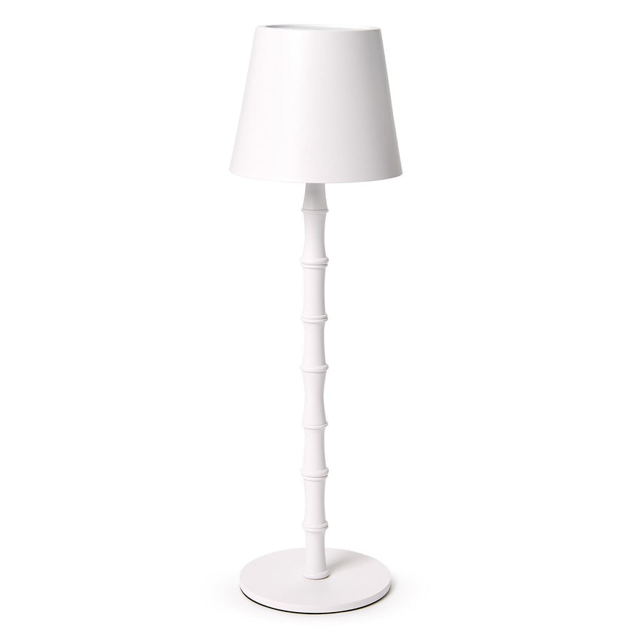 LED Cordless Table Lamp | White Bamboo