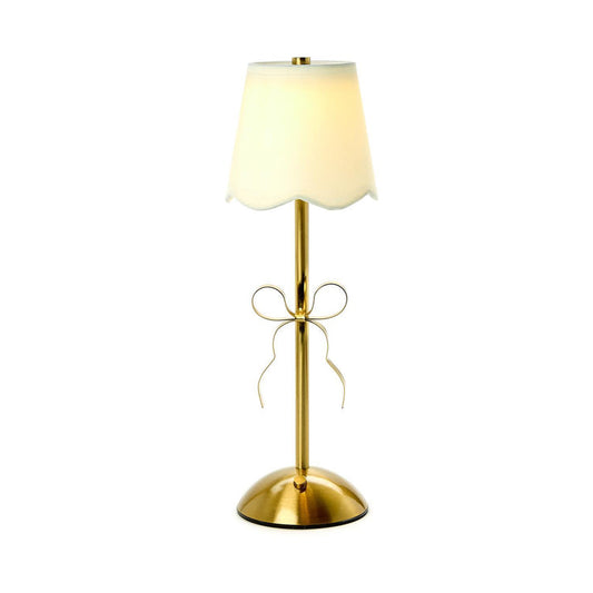 LED Cordless Table Lamp | Golden Bow