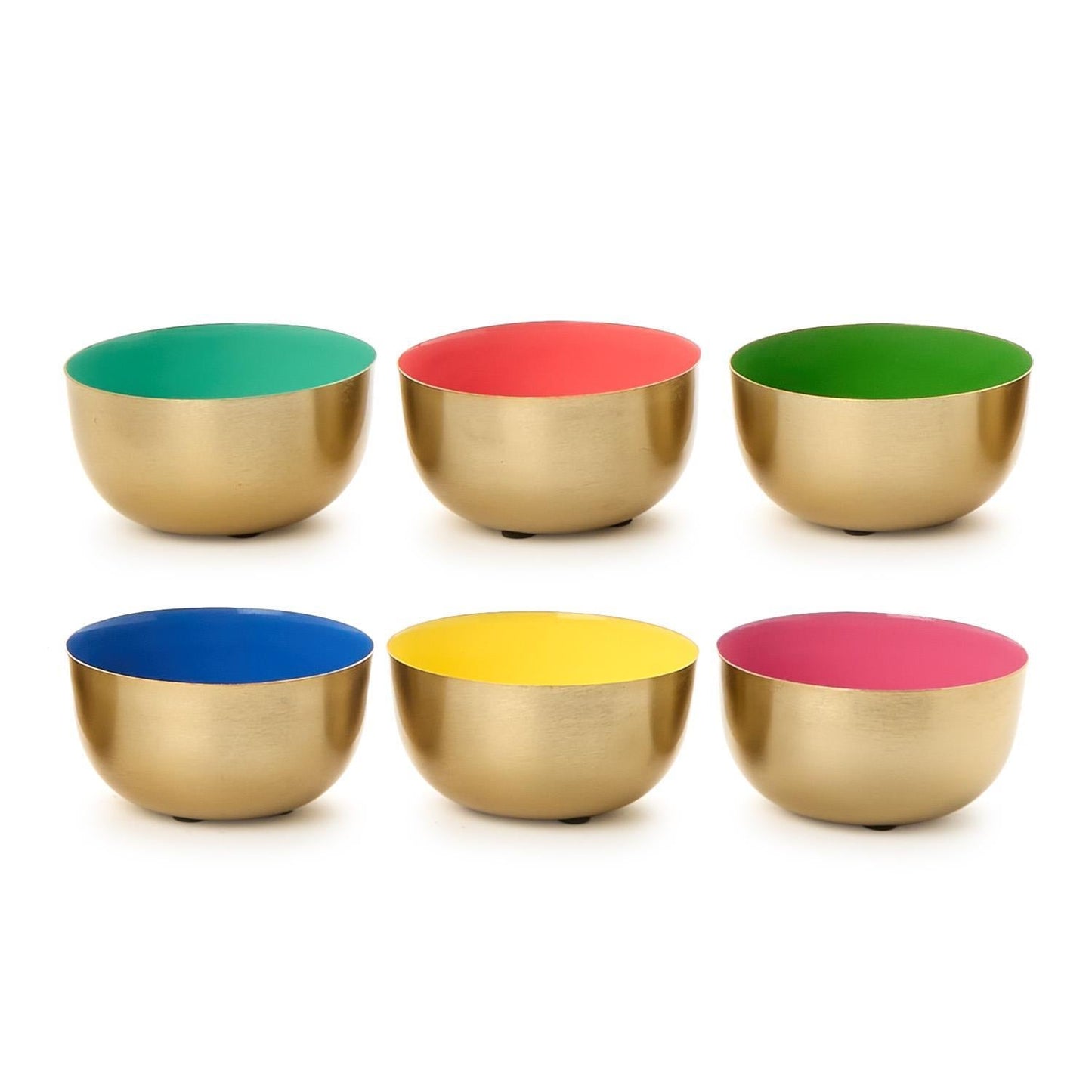 Small Metal Bowls with Enamel | Assorted Colors