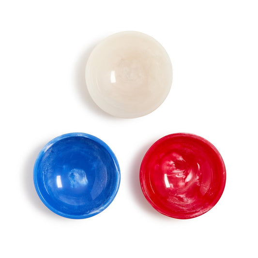 Red, White, and Blue Round Tidbit Bowls | Assorted Colors