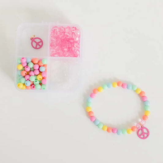 Mini Groovy Goals Bracelet Craft Kit | Peace