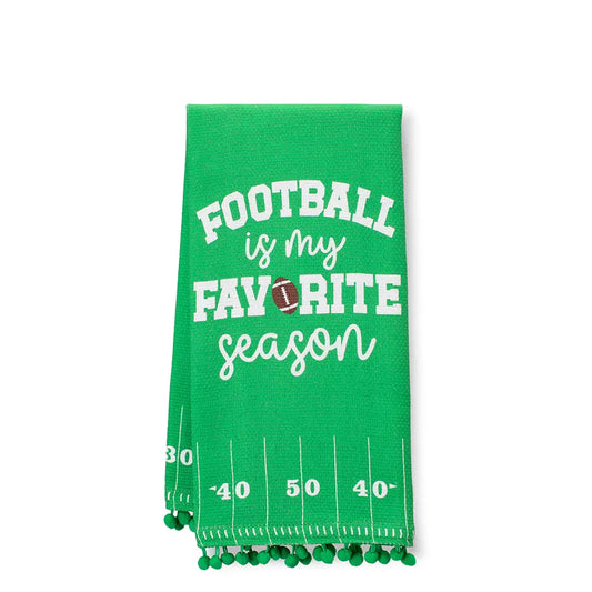 Football Is My Favorite Season Tea Towel
